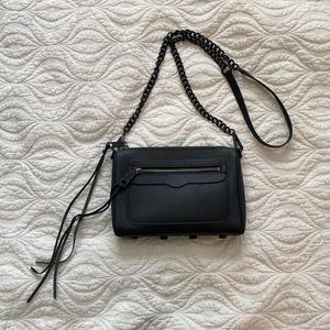 REBECCA MINKOFF Black with Black Hardware crossbody bag